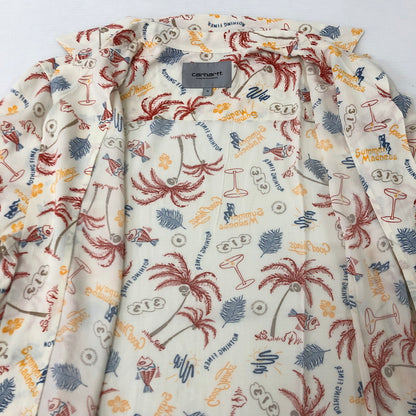 【中古品】【メンズ】 Carhartt WIP カーハート ワークインプログレス S/S MIRAGE SHIRT I030044 ショートスリーブ ミラージュシャツ 半袖 トップス 145-250629-kk-13-tei サイズ：S カラー：ホワイト 万代Net店