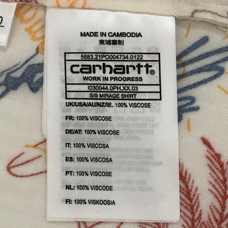 【中古品】【メンズ】 Carhartt WIP カーハート ワークインプログレス S/S MIRAGE SHIRT I030044 ショートスリーブ ミラージュシャツ 半袖 トップス 145-250629-kk-13-tei サイズ：S カラー：ホワイト 万代Net店