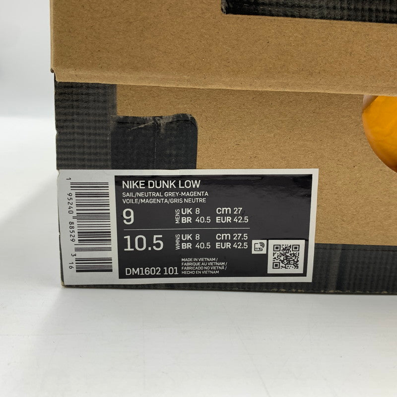 【中古品】【メンズ】 NIKE ナイキ × Off-White オフホワイト 別注 コラボ DUNK LOW 1 OF 50 SNEAKERS DM1602-101 ダンク ロー ワン オブ フィフティ スニーカー 靴 シューズ 160-260129-ko-05-tei サイズ：27cm カラー：ホワイトグレー 万代Net店