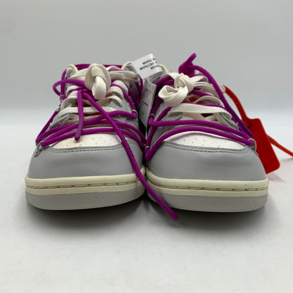 【中古品】【メンズ】 NIKE ナイキ × Off-White オフホワイト 別注 コラボ DUNK LOW 1 OF 50 SNEAKERS DM1602-101 ダンク ロー ワン オブ フィフティ スニーカー 靴 シューズ 160-260129-ko-05-tei サイズ：27cm カラー：ホワイトグレー 万代Net店