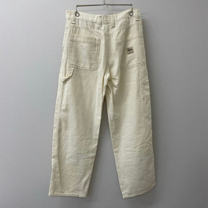 【中古品】【メンズ/レディース】 STUSSY ステューシー CANVAS WORK PANTS 116496 キャンバスワークパンツ ボトムス 153-250701-kk-23-fuz サイズ：28 カラー：BEIGE 万代Net店