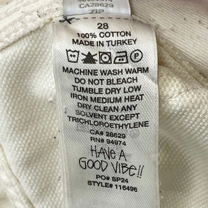 【中古品】【メンズ/レディース】 STUSSY ステューシー CANVAS WORK PANTS 116496 キャンバスワークパンツ ボトムス 153-250701-kk-23-fuz サイズ：28 カラー：BEIGE 万代Net店