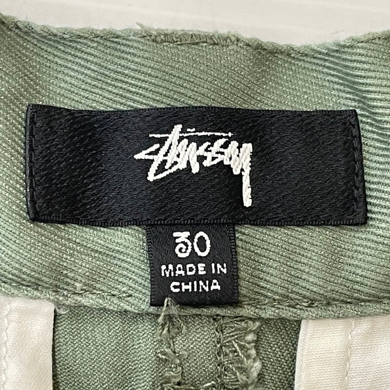 【中古品】【メンズ/レディース】 STUSSY ステューシー 24AW TWILL WORKGEAR TROUSER 116625 ツイル ワークギアトラウザーズ ボトムス パンツ 153-250701-kk-22-tei サイズ：30 カラー：FATIGUE 万代Net店