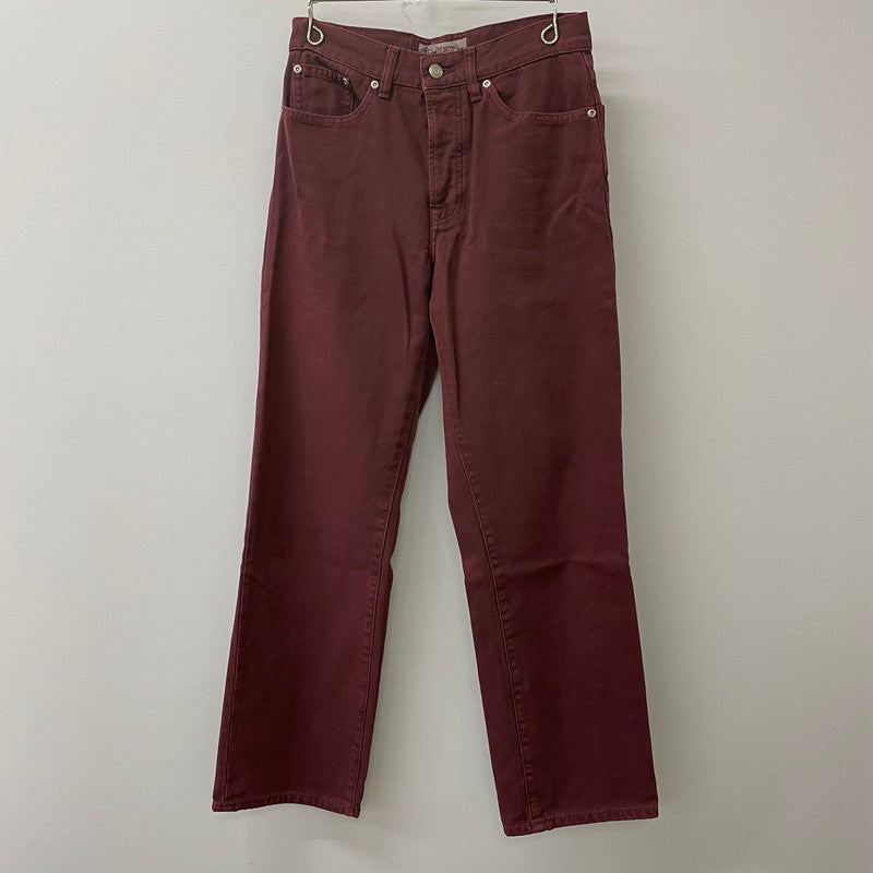 【中古品】【メンズ/レディース】 STUSSY ステューシー CLASSIC JEAN WASHED CANVAS 116659 ウオッシュドキャンバスコットン ストレートレッグジーン ボトムス デニムパンツ 153-250701-kk-19-tei サイズ：28 カラー：WINE 万代Net店