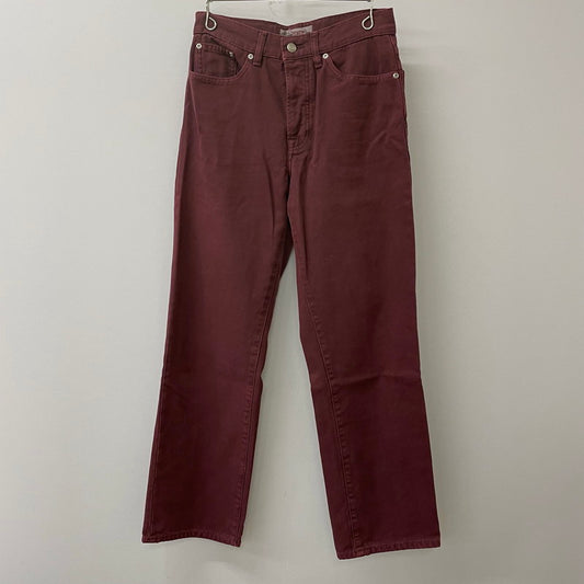 【中古品】【メンズ/レディース】 STUSSY ステューシー CLASSIC JEAN WASHED CANVAS 116659 ウオッシュドキャンバスコットン ストレートレッグジーン ボトムス デニムパンツ 153-250701-kk-19-tei サイズ：28 カラー：WINE 万代Net店