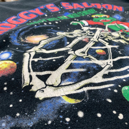 【中古品】【メンズ】 ANVIL アンビル 00’s FROGGY'S SALOON BIKE WEEK TEE 2000年代 フロッギーズ・サルーン バイクウィーク Tシャツ 半袖 トップス USA製 145-260806-yo-03-tei サイズ：XL カラー：ブラック 万代Net店