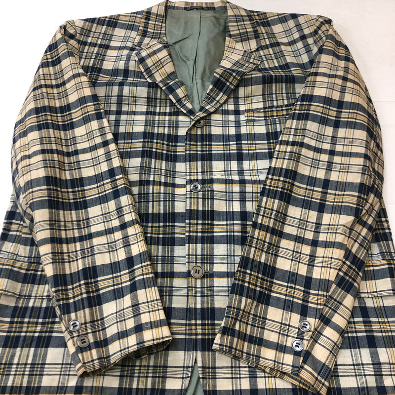 【中古品】【メンズ】 BROWN BROS. ブラウン・ブラザーズ 3B CHECK TAILORED JACKET 3B チェック テーラードジャケット トップス 145-250702-kk-18-tei サイズ：表記不明 下記参照 カラー：マルチカラー 万代Net店