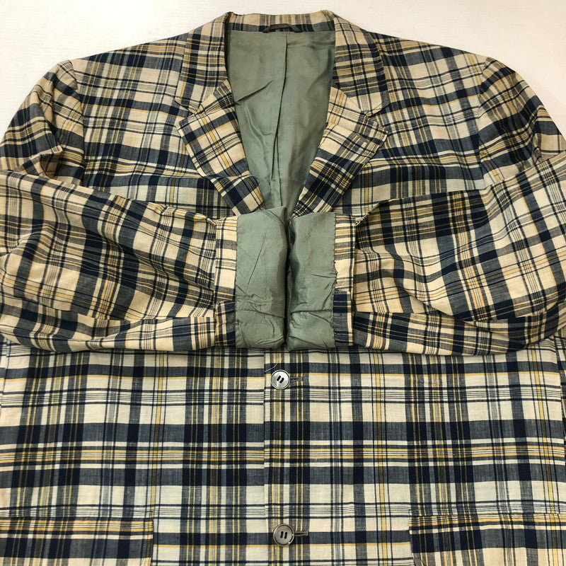 【中古品】【メンズ】 BROWN BROS. ブラウン・ブラザーズ 3B CHECK TAILORED JACKET 3B チェック テーラードジャケット トップス 145-250702-kk-18-tei サイズ：表記不明 下記参照 カラー：マルチカラー 万代Net店