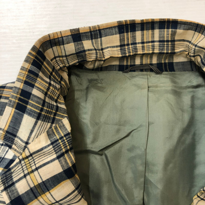 【中古品】【メンズ】 BROWN BROS. ブラウン・ブラザーズ 3B CHECK TAILORED JACKET 3B チェック テーラードジャケット トップス 145-250702-kk-18-tei サイズ：表記不明 下記参照 カラー：マルチカラー 万代Net店