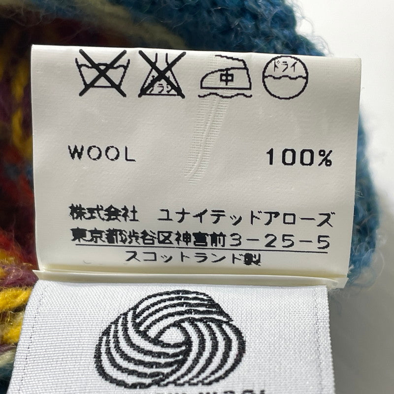 【中古品】【メンズ】 SHETLAND ISLANDS シェトランドアイランド FULLY FASHIONED IN THE SCOTLAND WOOL KNIT フル ファッションド イン ザ スコットランド ウール ニット 長袖 トップス 145-260805-sa-08-tei サイズ：L カラー：総柄 万代Net店