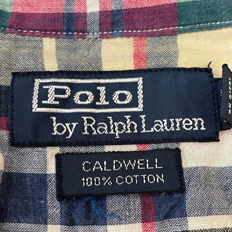 【中古品】【メンズ】 Polo by Ralph Lauren ポロバイラルフローレン CALDWELL S/S OPEN COLLAR SHIRT キャルドウェル ショートスリーブ オープンカラーシャツ 半袖 トップス 147-250701-kk-18-tei サイズ：M カラー：マルチカラー 万代Net店