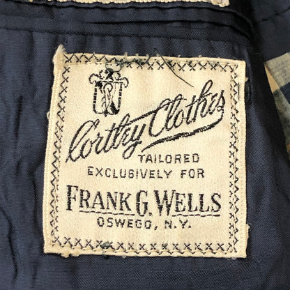 【中古品】【メンズ】 CORTLEY CLOTHES FRANK G.WELLS コートリークローザーズ フランク・ウェルズ 3B CHECK TAILORED JACKET 3B チェック テーラードジャケット トップス 145-250702-kk-20-tei サイズ：表記不明 下記参照 カラー：マルチカラー 万代Net店