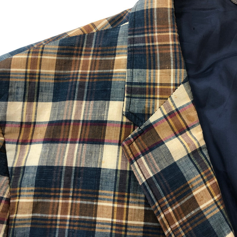 【中古品】【メンズ】 CORTLEY CLOTHES FRANK G.WELLS コートリークローザーズ フランク・ウェルズ 3B CHECK TAILORED JACKET 3B チェック テーラードジャケット トップス 145-250702-kk-20-tei サイズ：表記不明 下記参照 カラー：マルチカラー 万代Net店