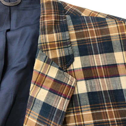 【中古品】【メンズ】 CORTLEY CLOTHES FRANK G.WELLS コートリークローザーズ フランク・ウェルズ 3B CHECK TAILORED JACKET 3B チェック テーラードジャケット トップス 145-250702-kk-20-tei サイズ：表記不明 下記参照 カラー：マルチカラー 万代Net店