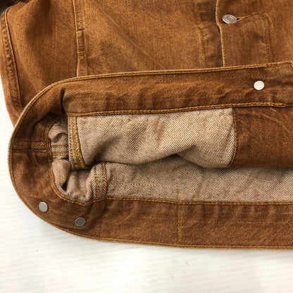 【中古品】【メンズ】 STUSSY ステューシー TRUCKER JACKET DENIM 115839 ビンテージストーンウオッシュ 14.5oz デニム トラッカージャケット ライトアウター 142-250630-kk-11-fuz サイズ：S カラー：ブラウン 万代Net店