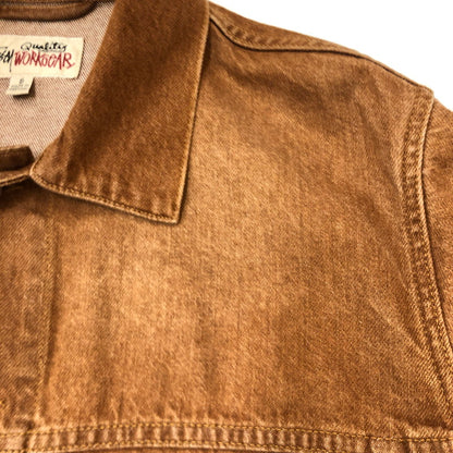 【中古品】【メンズ】 STUSSY ステューシー TRUCKER JACKET DENIM 115839 ビンテージストーンウオッシュ 14.5oz デニム トラッカージャケット ライトアウター 142-250630-kk-11-fuz サイズ：S カラー：ブラウン 万代Net店