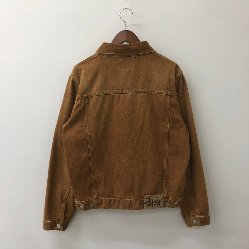 【中古品】【メンズ】 STUSSY ステューシー TRUCKER JACKET DENIM 115839 ビンテージストーンウオッシュ 14.5oz デニム トラッカージャケット ライトアウター 142-250630-kk-11-fuz サイズ：S カラー：ブラウン 万代Net店