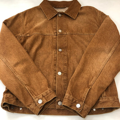 【中古品】【メンズ】 STUSSY ステューシー TRUCKER JACKET DENIM 115839 ビンテージストーンウオッシュ 14.5oz デニム トラッカージャケット ライトアウター 142-250630-kk-11-fuz サイズ：S カラー：ブラウン 万代Net店