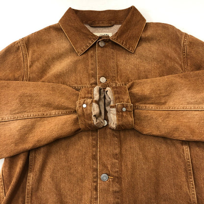 【中古品】【メンズ】 STUSSY ステューシー TRUCKER JACKET DENIM 115839 ビンテージストーンウオッシュ 14.5oz デニム トラッカージャケット ライトアウター 142-250630-kk-11-fuz サイズ：S カラー：ブラウン 万代Net店