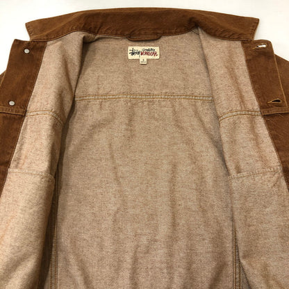 【中古品】【メンズ】 STUSSY ステューシー TRUCKER JACKET DENIM 115839 ビンテージストーンウオッシュ 14.5oz デニム トラッカージャケット ライトアウター 142-250630-kk-11-fuz サイズ：S カラー：ブラウン 万代Net店