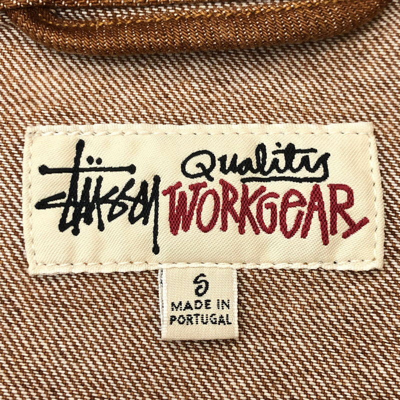 【中古品】【メンズ】 STUSSY ステューシー TRUCKER JACKET DENIM 115839 ビンテージストーンウオッシュ 14.5oz デニム トラッカージャケット ライトアウター 142-250630-kk-11-fuz サイズ：S カラー：ブラウン 万代Net店