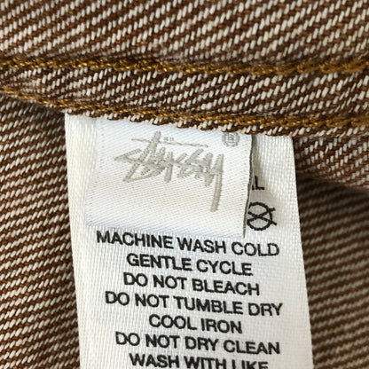 【中古品】【メンズ】 STUSSY ステューシー TRUCKER JACKET DENIM 115839 ビンテージストーンウオッシュ 14.5oz デニム トラッカージャケット ライトアウター 142-250630-kk-11-fuz サイズ：S カラー：ブラウン 万代Net店