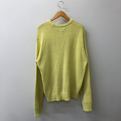 【中古品】【メンズ】 STUSSY ステューシー SURF TEAM SWEATER 117273 リネンコットンブレンドニット クラシックフィットセーター トップス 142-250630-kk-16-fuz サイズ：M カラー：Faded Lime 万代Net店
