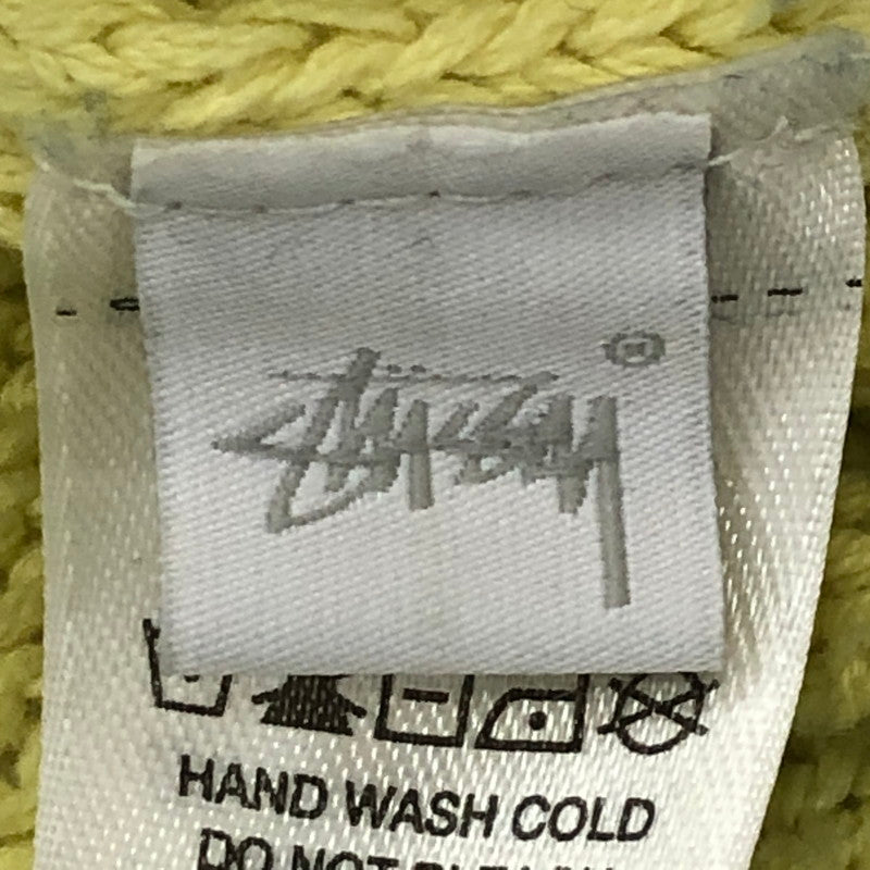 【中古品】【メンズ】 STUSSY ステューシー SURF TEAM SWEATER 117273 リネンコットンブレンドニット クラシックフィットセーター トップス 142-250630-kk-16-fuz サイズ：M カラー：Faded Lime 万代Net店