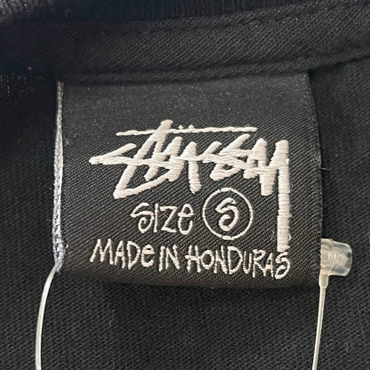 【中古美品】【メンズ】 STUSSY ステューシー × OUR LEGACY アワーレガシー 別注 コラボ 24AW COLLEGIATE PIGMENT DYED TEE 24F3903958 カレッジエイト ピグメントダイ Tシャツ 半袖 トップス 145-250701-kk-05-fuz サイズ：S カラー：ブラック 万代Net店