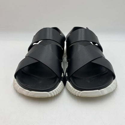 【中古品】【メンズ】 HERMES エルメス 22AW エレクトリック レザー バックストラップ サンダル RS222860ZH4102302 靴 183-250630-KS-02-tei サイズ：41 カラー：ブラック 万代Net店