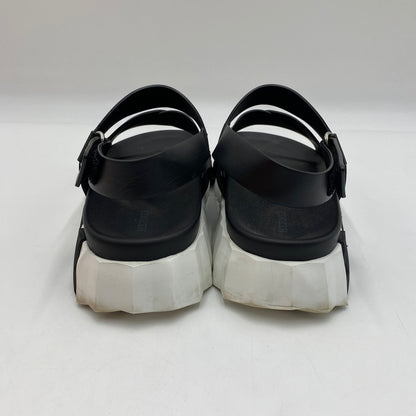 【中古品】【メンズ】 HERMES エルメス 22AW エレクトリック レザー バックストラップ サンダル RS222860ZH4102302 靴 183-250630-KS-02-tei サイズ：41 カラー：ブラック 万代Net店