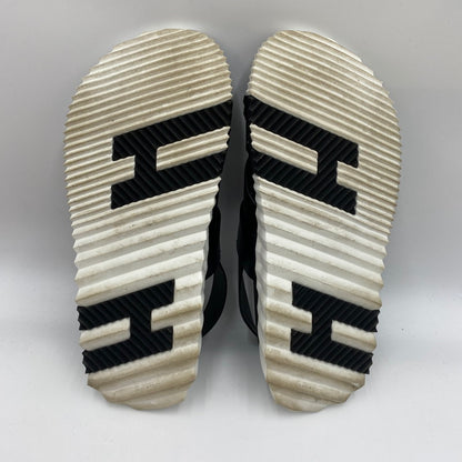 【中古品】【メンズ】 HERMES エルメス 22AW エレクトリック レザー バックストラップ サンダル RS222860ZH4102302 靴 183-250630-KS-02-tei サイズ：41 カラー：ブラック 万代Net店