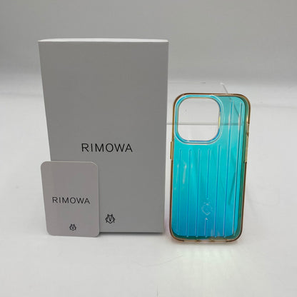 【中古品】【メンズ/レディース】 RIMOWA リモワ iPhone CASE 14PRO RIPOHCP14LBK アイフォンケース アクセサリー スマホケース 208-250630-KS-04-tei カラー：イリディセント 万代Net店