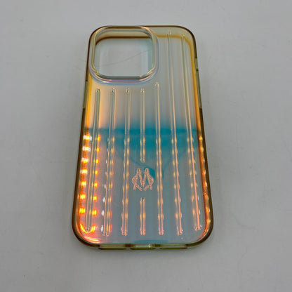 【中古品】【メンズ/レディース】 RIMOWA リモワ iPhone CASE 14PRO RIPOHCP14LBK アイフォンケース アクセサリー スマホケース 208-250630-KS-04-tei カラー：イリディセント 万代Net店