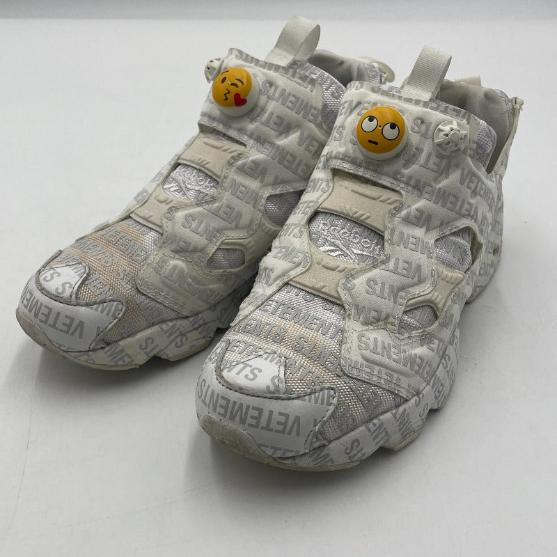【ジャンク品】【メンズ】 REEBOK×VETEMENTS リーボック ヴェトモン INSTAPUMP FURY VET "EMOJI" インスタポンプフューリー エモジ スニーカー 靴 ※本体のみ 162-250927-nm-10-tei サイズ：25.5cm カラー：ホワイト 万代Net店