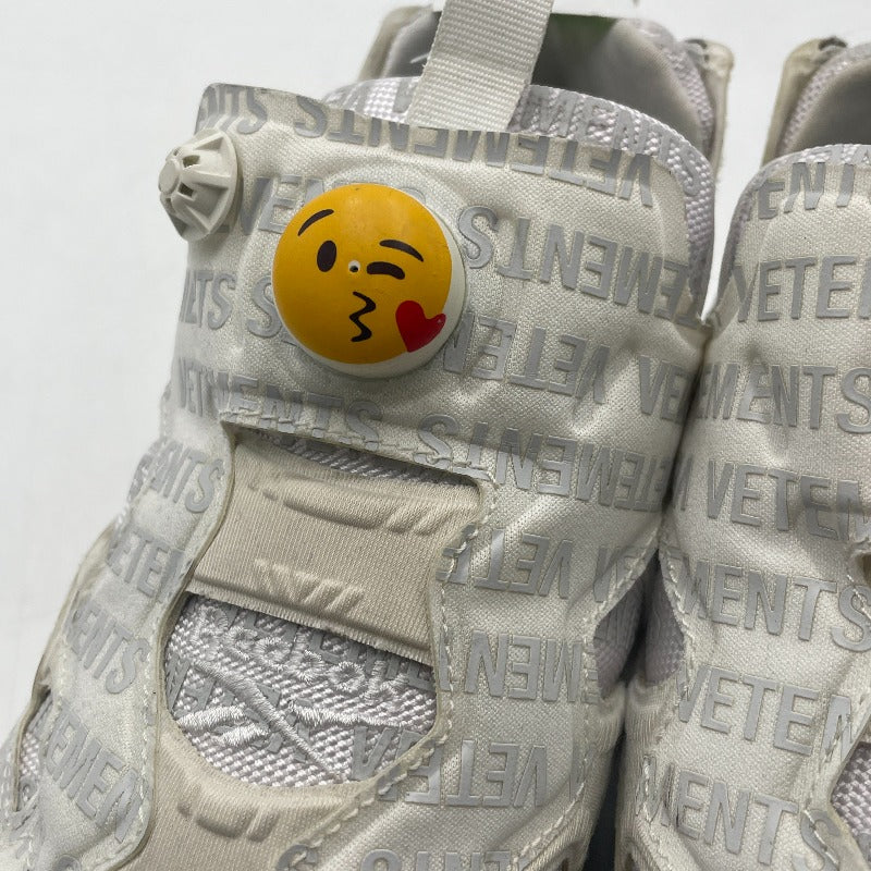 【ジャンク品】【メンズ】 REEBOK×VETEMENTS リーボック ヴェトモン INSTAPUMP FURY VET "EMOJI" インスタポンプフューリー エモジ スニーカー 靴 ※本体のみ 162-250927-nm-10-tei サイズ：25.5cm カラー：ホワイト 万代Net店