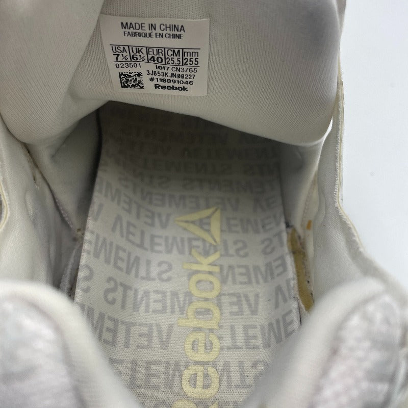 【ジャンク品】【メンズ】 REEBOK×VETEMENTS リーボック ヴェトモン INSTAPUMP FURY VET "EMOJI" インスタポンプフューリー エモジ スニーカー 靴 ※本体のみ 162-250927-nm-10-tei サイズ：25.5cm カラー：ホワイト 万代Net店