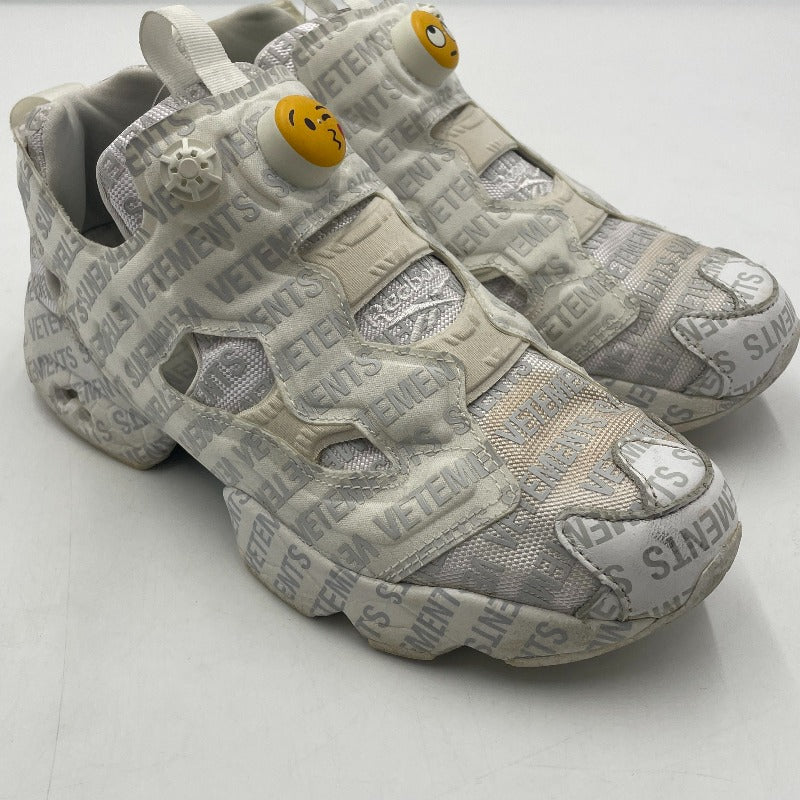 【ジャンク品】【メンズ】 REEBOK×VETEMENTS リーボック ヴェトモン INSTAPUMP FURY VET "EMOJI" インスタポンプフューリー エモジ スニーカー 靴 ※本体のみ 162-250927-nm-10-tei サイズ：25.5cm カラー：ホワイト 万代Net店