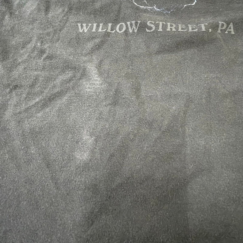 【中古品】【メンズ】 HARLEY DAVIDSON ハーレーダビッドソン BLUE FIRE LOGO BACK THUNDER PRINT TEE ブルーファイヤー ロゴ バックサンダープリント Tシャツ 半袖 トップス HANESボディ 145-250701-kk-14-tei サイズ：L カラー：ブラック 万代Net店