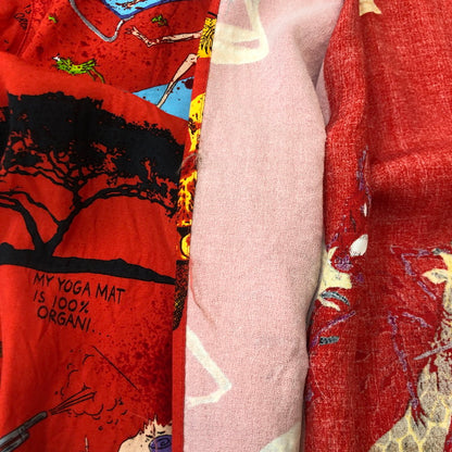 【中古品】【メンズ】 WACKO MARIA ワコマリア × NECKFACE ネックフェイス 別注 コラボ 20SS S/S HAWAIIAN SHIRT (NECKFACE-WM-HI08) ショートスリーブ ハワイアンシャツ 半袖 トップス アロハシャツ 140-250702-kk-02-tei サイズ：M カラー：レッド 万代Net店