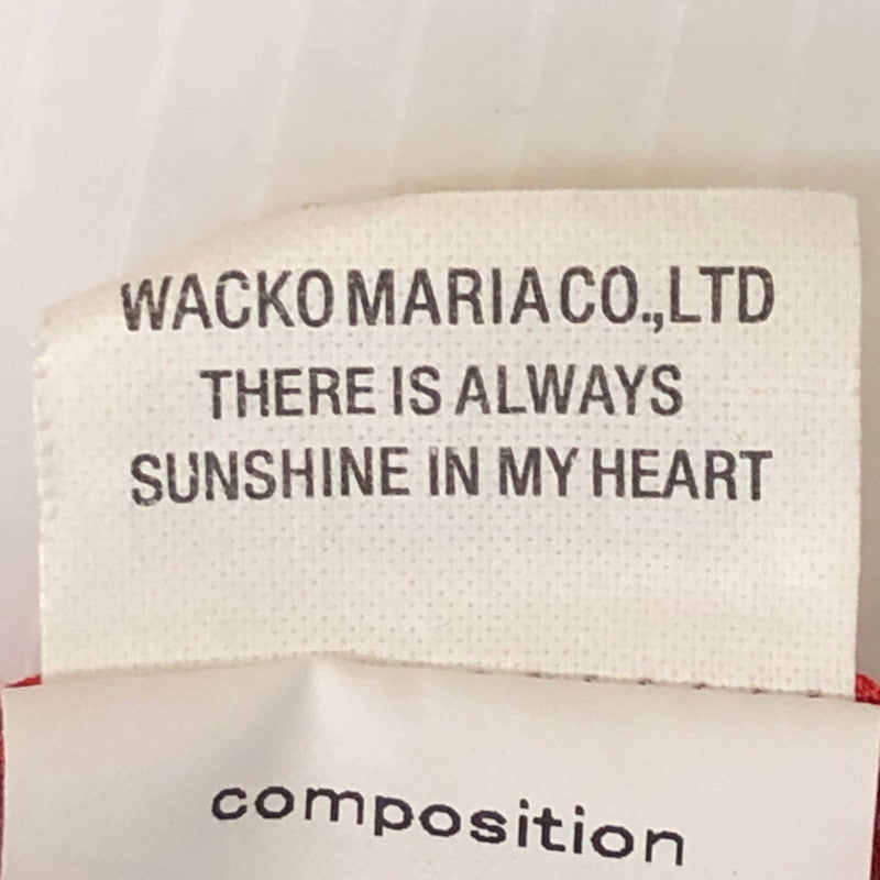 【中古品】【メンズ】 WACKO MARIA ワコマリア × NECKFACE ネックフェイス 別注 コラボ 20SS S/S HAWAIIAN SHIRT (NECKFACE-WM-HI08) ショートスリーブ ハワイアンシャツ 半袖 トップス アロハシャツ 140-250702-kk-02-tei サイズ：M カラー：レッド 万代Net店