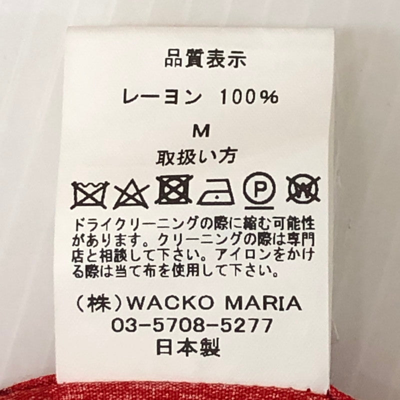 【中古品】【メンズ】 WACKO MARIA ワコマリア × NECKFACE ネックフェイス 別注 コラボ 20SS S/S HAWAIIAN SHIRT (NECKFACE-WM-HI08) ショートスリーブ ハワイアンシャツ 半袖 トップス アロハシャツ 140-250702-kk-02-tei サイズ：M カラー：レッド 万代Net店