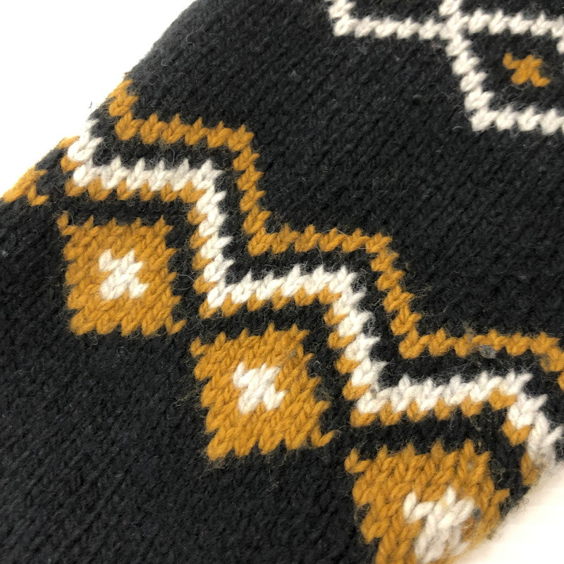 【中古品】【メンズ】 ステューシー ROLL NECK FAIRISLE SWEATER 117251 ロール ネック フェアアイル セーター トップス ニット 142-250704-KS-09-teih サイズ：M カラー：ブラック 万代Net店