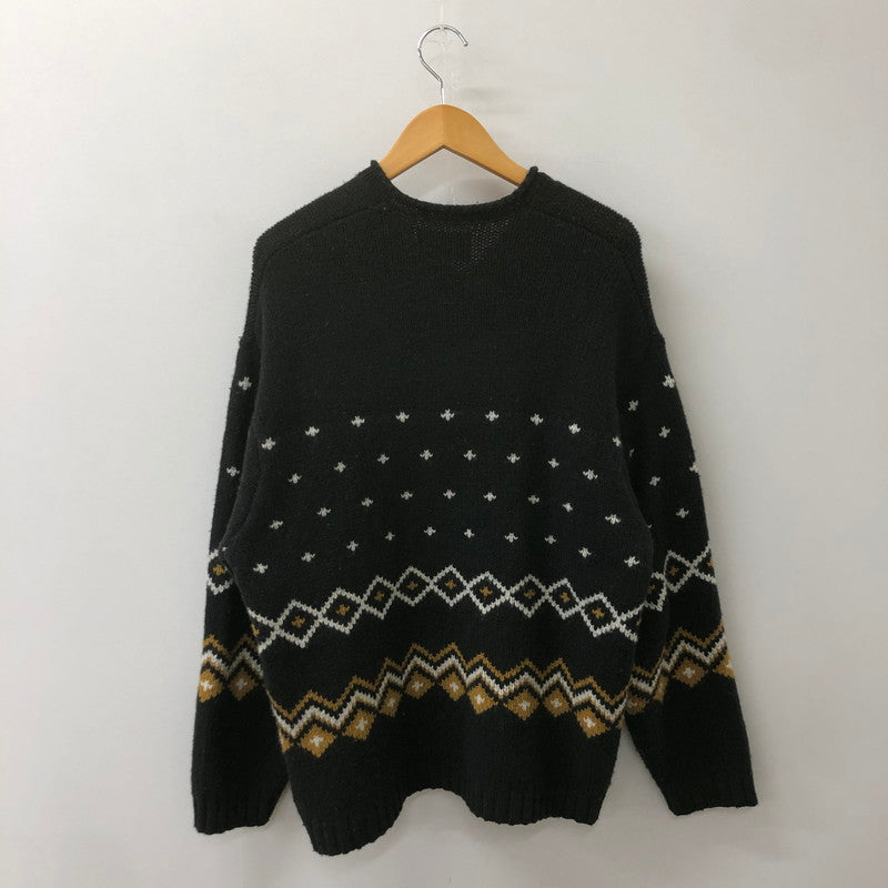 【中古品】【メンズ】 ステューシー ROLL NECK FAIRISLE SWEATER 117251 ロール ネック フェアアイル セーター トップス ニット 142-250704-KS-09-teih サイズ：M カラー：ブラック 万代Net店
