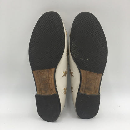 【中古品】【レディース】 GUCCI グッチ ヨルダーン エンブロイダリー ローファー 505281 靴 刺繍 183-250702-KS-02-tei サイズ：34 1/2 カラー：ホワイト 万代Net店