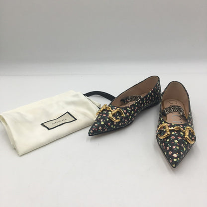 【中古品】【レディース】 GUCCI グッチ LIBERTY FLORAL BALLET 639272 リヴァティー フローラル バレット 靴 パンプス 183-250702-KS-03-tei サイズ：34 1/2 カラー：ブラック 万代Net店