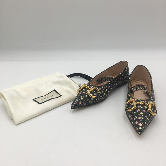 【中古品】【レディース】 GUCCI グッチ LIBERTY FLORAL BALLET 639272 リヴァティー フローラル バレット 靴 パンプス 183-250702-KS-03-tei サイズ：34 1/2 カラー：ブラック 万代Net店