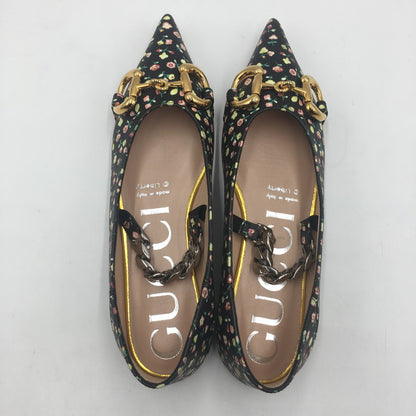 【中古品】【レディース】 GUCCI グッチ LIBERTY FLORAL BALLET 639272 リヴァティー フローラル バレット 靴 パンプス 183-250702-KS-03-tei サイズ：34 1/2 カラー：ブラック 万代Net店