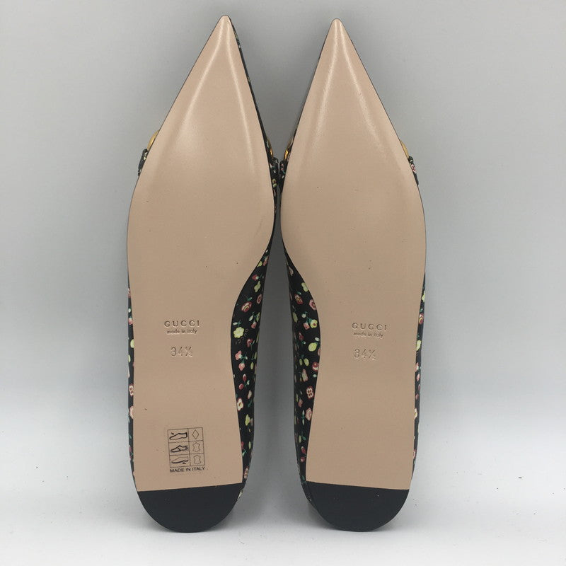 【中古品】【レディース】 GUCCI グッチ LIBERTY FLORAL BALLET 639272 リヴァティー フローラル バレット 靴 パンプス 183-250702-KS-03-tei サイズ：34 1/2 カラー：ブラック 万代Net店