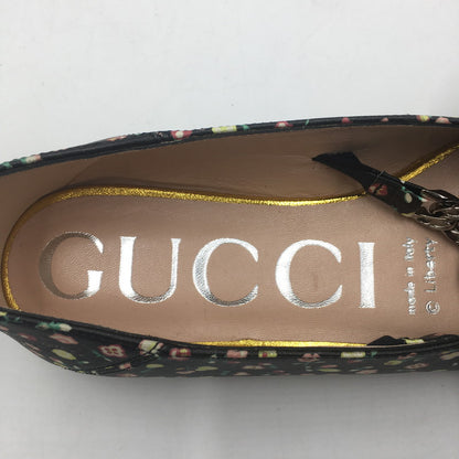 【中古品】【レディース】 GUCCI グッチ LIBERTY FLORAL BALLET 639272 リヴァティー フローラル バレット 靴 パンプス 183-250702-KS-03-tei サイズ：34 1/2 カラー：ブラック 万代Net店